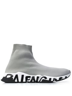 Balenciaga кроссовки Speed с принтом граффити