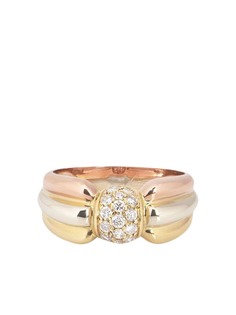 Cartier кольцо Trinity pre-owned из желтого, белого и розового золота с бриллиантами