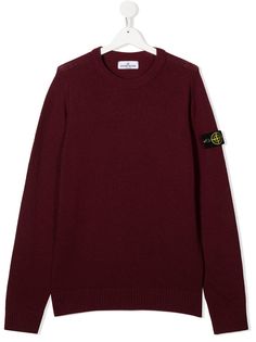 Stone Island Junior джемпер с нашивкой-логотипом