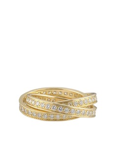 Cartier кольцо Trinity pre-owned из желтого золота с бриллиантами