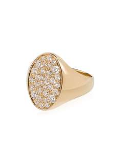 DRU. кольцо-печатка Galaxy из желтого золота с бриллиантами