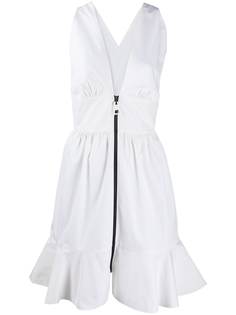 Louis Vuitton присборенное платье pre-owned на молнии