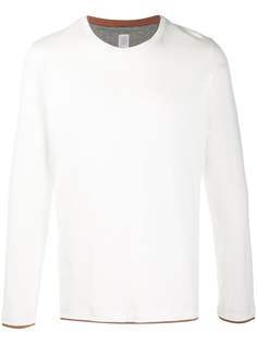 Eleventy джемпер с контрастным подолом