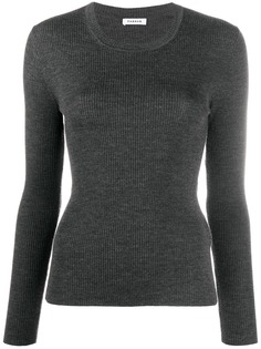 P.A.R.O.S.H. топ в рубчик с круглым вырезом