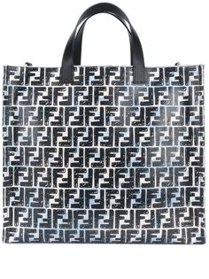 Fendi парусиновая сумка-тоут с монограммой