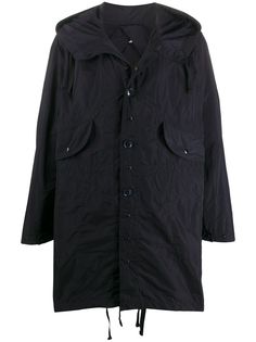 Engineered Garments плащ оверсайз с капюшоном