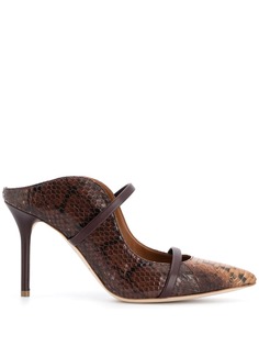 Malone Souliers мюли Maureen с тиснением под змеиную кожу