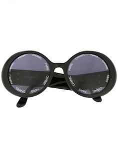 Chanel Pre-Owned солнцезащитные очки с логотипом CC