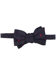 Alexander McQueen галстук-бабочка с принтом