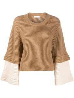 See by Chloé укороченный джемпер с широкими рукавами