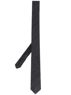 Saint Laurent галстук в полоску ламе