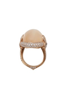 INBAR кольцо из розового золота с лунным камнем и бриллиантами