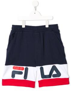Fila Kids шорты в стиле колор-блок с логотипом