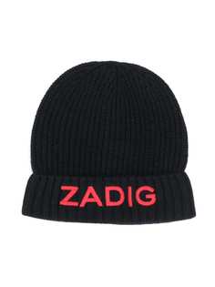 Zadig & Voltaire Kids шапка бини с логотипом