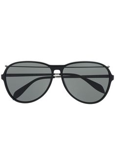 Alexander McQueen Eyewear солнцезащитные очки-авиаторы Piercing Pilot