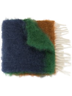 LOEWE шарф со вставками и логотипом