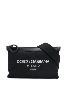 Dolce & Gabbana поясная сумка с тиснением и логотипом