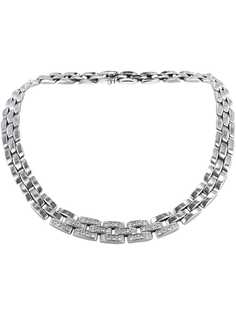Cartier колье Maillon Panthère из белого золота с бриллиантами pre-owned