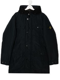 Stone Island Junior пуховик с капюшоном