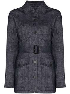 LVIR куртка с поясом и декоративной строчкой