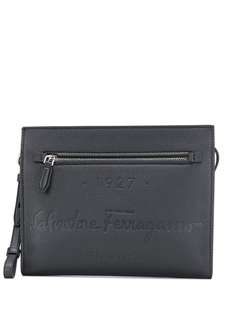 Salvatore Ferragamo клатч с тисненым логотипом