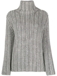 Ermanno Scervino декорированный джемпер в рубчик