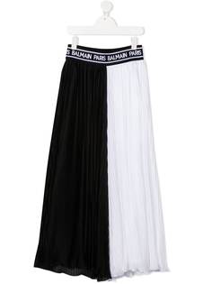 Balmain Kids плиссированная юбка