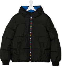 The Marc Jacobs Kids двусторонний пуховик с капюшоном