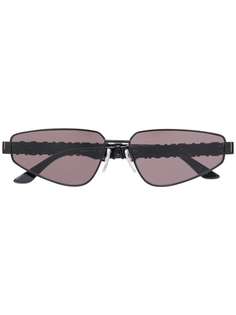 Balenciaga Eyewear солнцезащитные очки в прямоугольной оправе с кристаллами