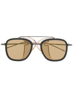 Thom Browne Eyewear солнцезащитные очки-авиаторы с шорами