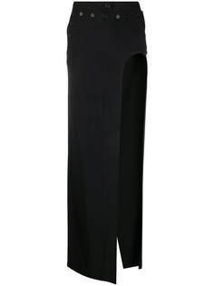 Ann Demeulemeester юбка макси с высоким разрезом