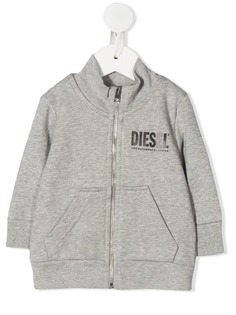 Diesel Kids толстовка на молнии с логотипом