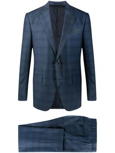 Ermenegildo Zegna клетчатый костюм-двойка