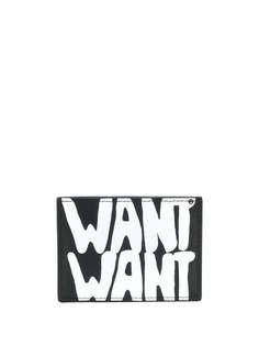 Valentino Garavani картхолдер с принтом Want