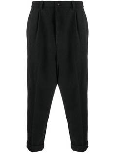 AMI Paris укороченные брюки прямого кроя