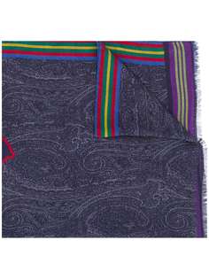 ETRO шарф с вышитым логотипом