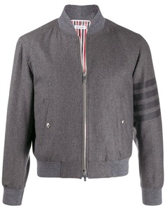 Thom Browne фланелевый жакет с полосками 4-Bar