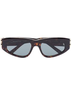 Balenciaga Eyewear солнцезащитные очки в оправе кошачий глаз черепаховой расцветки