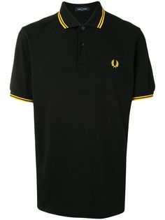 Fred Perry рубашка поло с отделкой в полоску и логотипом