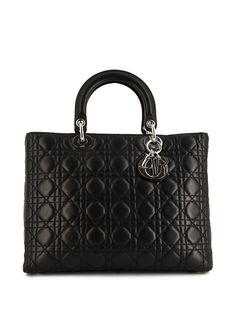 Christian Dior большая сумка Lady Dior pre-owned