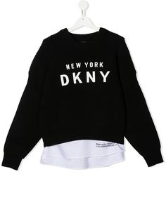 Dkny Kids джемпер крупной вязки с логотипом