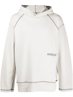 AMBUSH худи с контрастной строчкой и вышитым логотипом