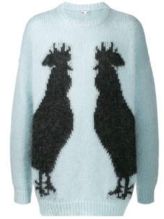 LOEWE джемпер Rooster вязки интарсия