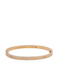 Cartier золотой браслет Love с бриллиантами pre-owned