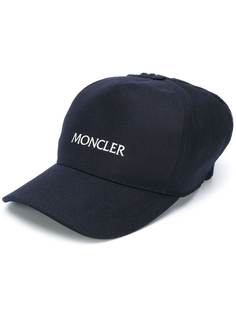 Moncler кепка с вязаной вставкой и логотипом