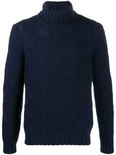 Tagliatore фактурный джемпер с высоким воротником