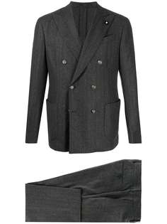Lardini двубортный пиджак в тонкую полоску