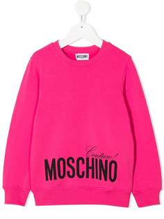 Moschino Kids джемпер длинными рукавами и логотипом