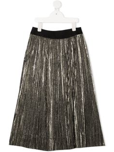 Karl Lagerfeld Kids плиссированная юбка из ткани ламе