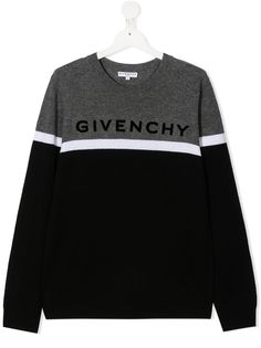 Givenchy Kids джемпер с вышитым логотипом